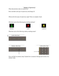 Module 6: Expressway Driving Flashcards .